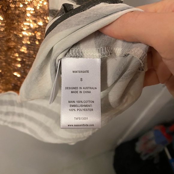 Sass & Bide sequin shirt size small - Picture 2 of 4